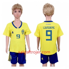 Sverige Fodboldtrøjer Ljungberg 9 Børn Hjemmebanesæt VM 2018